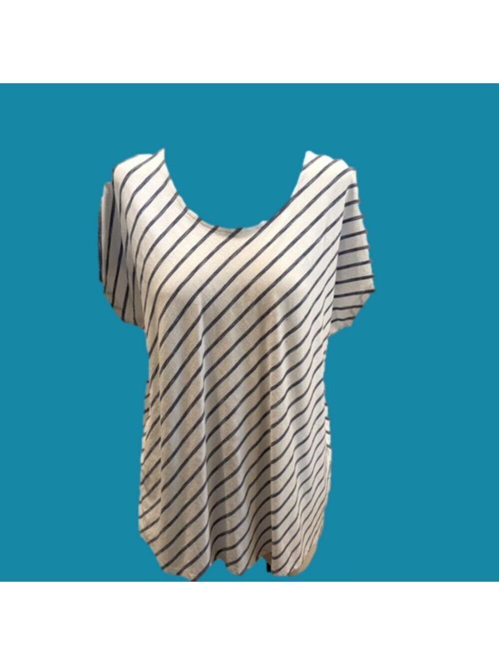 Chicos Striped Tunic Top